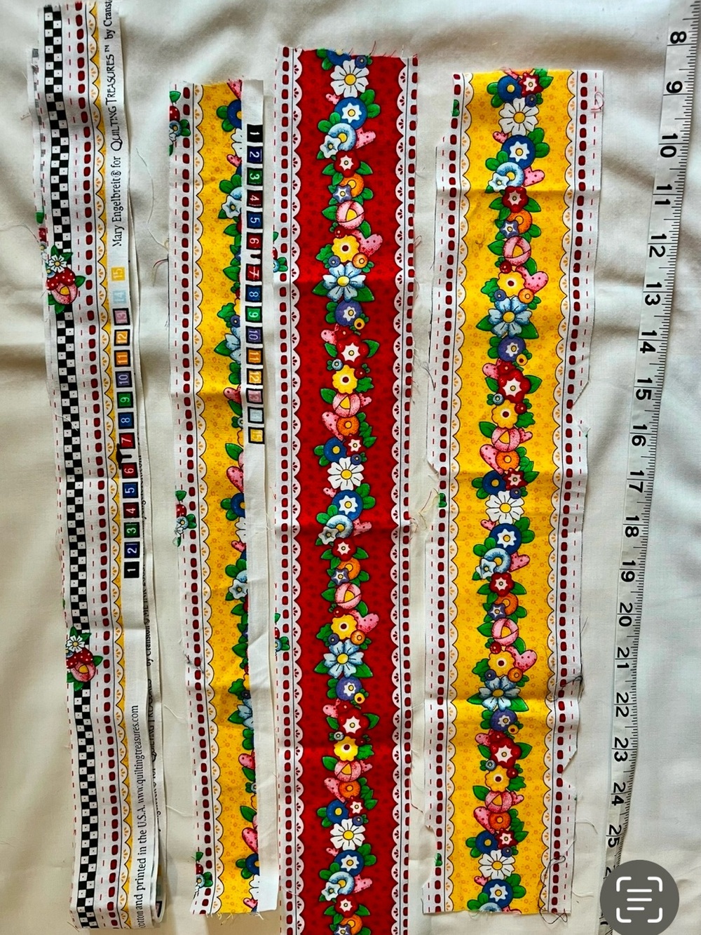 Mary Engelbreit Cotton Fabric Scraps Remnants